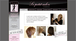 Desktop Screenshot of lepetitsalonadomicile.com